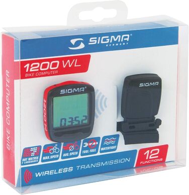 Велосипедний комп'ютер Sigma Baseline BC 1200 WL 2017, бездротовий, універсальний розмір, лічильник кілометрів