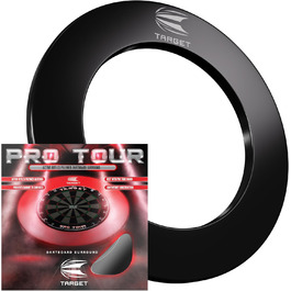 Захисне кільце для дартс-мішені Target Darts Pro Tour & VALE, червоно-чорне, універсальне, професійне обладнання для дартсу