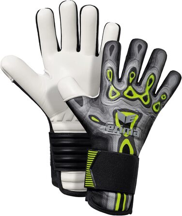 Воротарські рукавички Erima Flex-ray Unisex, розмір 9, чорний/лайм, для футболу