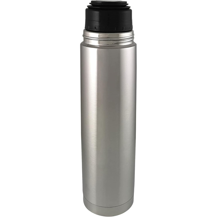 Термос Helios 1104 Active 1 л, нержавіюча сталь, BPA-free, для гарячих та холодних напоїв, сріблястий, для туризму та активного відпочинку