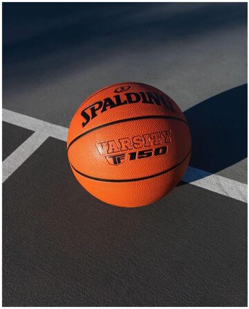 Баскетбольний м'яч Spalding TF-150 Varsity, гумовий, офіційний розмір 7, помаранчевий, для всіх типів покриття