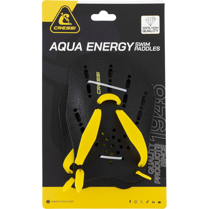 Падли для плавання Cressi Aqua Energy - унісекс, для розвитку сили верхньої частини тіла, один розмір