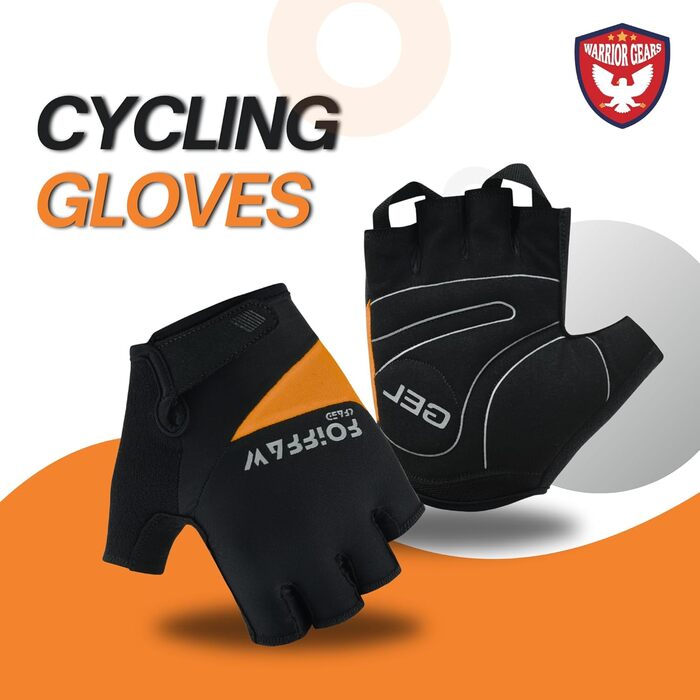 Велосипедні рукавички Habfinger для чоловіків, червоно-бежеві, з неслизьким покриттям, XXL, помаранчево-чорні