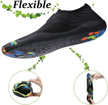 Чоловічі та жіночі аквашузи для плавання та відпочинку на воді, швидковисихаючі, легкі, дихаючі (40 EU, чорний)