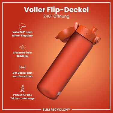 Фляга Ion8 Trinkflasche Zartrosa: витривала, без BPA, з клапаном, для спорту та подорожей