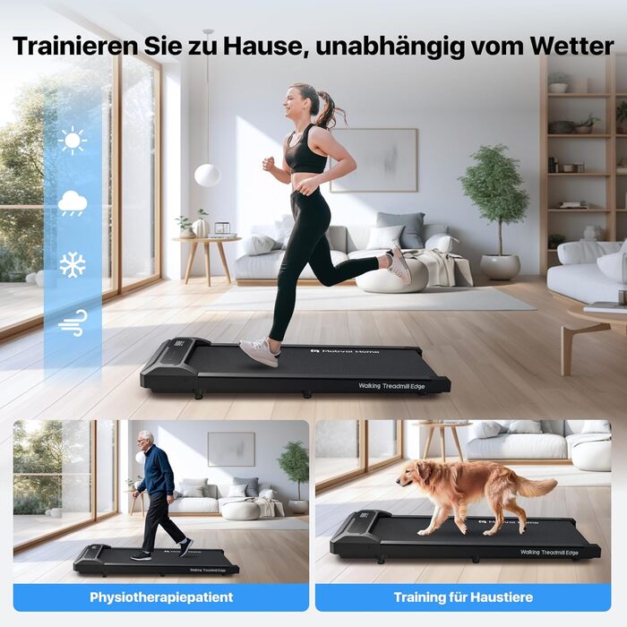 Компактна бігова доріжка Mobvoi Home Walking Pad з дистанційним керуванням, LED-дисплеєм, для дому та офісу, швидкість до 6 км/год, вантажопідйомність 120 кг