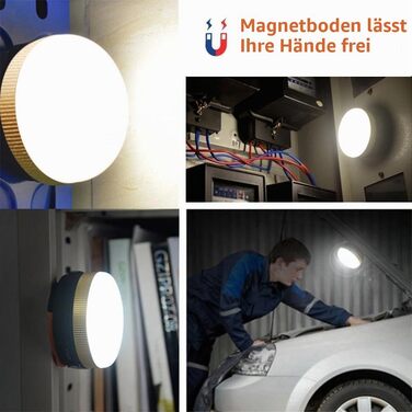 Набір LED-ліхтарів для кемпінгу Karrong (2 шт), USB-аккумуляторна міні-лампа з магнітом, 4 режими світла, SOS та червоне світло, водонепроникна портативна лампа для намету, походів та надзвичайних ситуацій