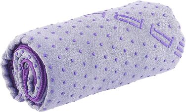 PEARL Sports Yogatuch: Рушник для йоги 2в1 з мікрофібри та підкладкою (фіолетовий)