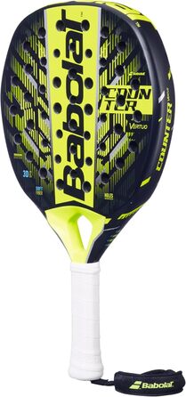 Падель ракетка Babolat Counter Vertuo, жовта, легка, універсальний розмір, для контратакуючих гравців, ідеальний баланс точності та сили