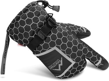 Зимові рукавички normani Apex з утеплювачем ComforMax Classic до -35°C, краги, чорні/сірі, XXL