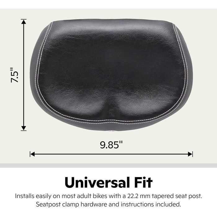 Крісло для велосипеда Schwinn Komfort: сидіння та чохли, різні кольори (для міста/з піною, Comfort Bike Seat, комфортне велосипедне сидіння)