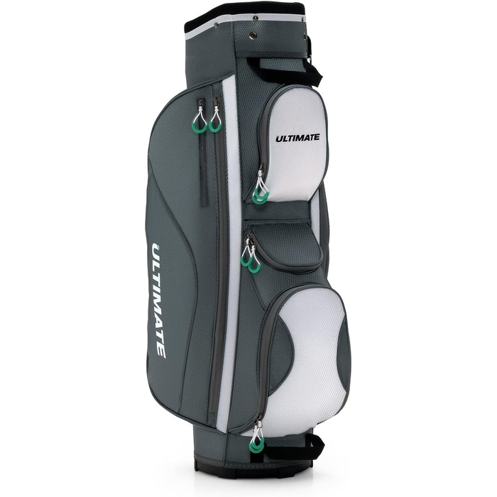 Сумка для гольфу GOPLUS, легка дорожня сумка з 14 відділеннями, 7 кишенями на блискавці, кишеня для цінних речей, кишеня-холодильник, регульований плечовий ремінь, водонепроникна накидка та тримач для парасольки, для зберігання та перенесення гольф-клубу