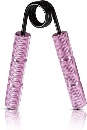 RPM PowerGripper Металевий тренажер для кисті рук - регульований (50lbs - 400lbs) для тренування хвата, зап'ястя та рук (Рожевий 50lbs)
