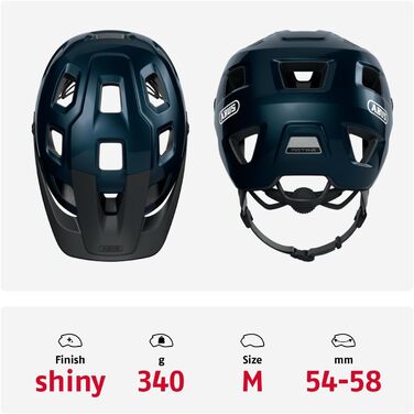 ABUS MoTrip – міцний велосипедний шолом для MTB із регульованим козирком, універсальний розмір, унісекс