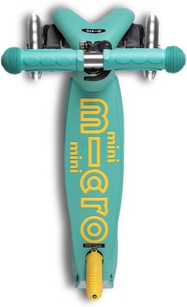 Самокат дитячий Micro Deluxe Kinder Scooter з регульованим кермом, світлодіодні колеса, екологічна м'ята