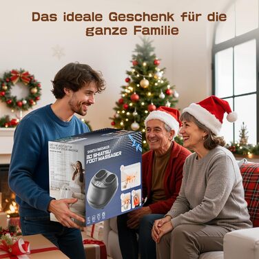 Електричний масажер для ніг Shiatsu з пультом дистанційного керування, компресією повітря, функцією підігріву, декількома режимами, для офісу та дому, підходить до 46 розміру EU