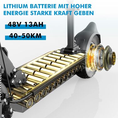 Електросамокат JOYOR Y-Серія 48V 18/26Ah, запас ходу 55-100 км, механічні гальма, подвійна амортизація, складаний, 10-дюймові колеса