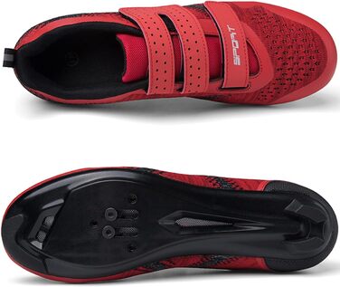 Велотуфлі ULTIANT для їзди в залі та на вулиці, сумісні з Peloton, Look SPD SL Delta, 39.5/40 EU, Rot 4