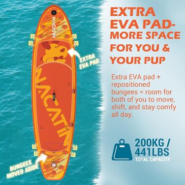NACATIN SUP Board надувний 320 см (10'6