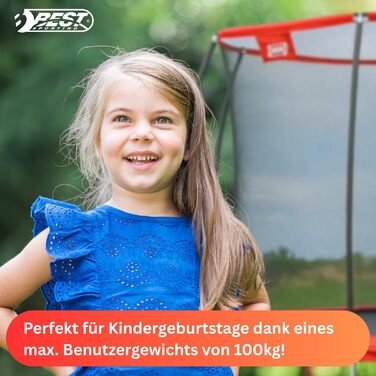 Батут спортивний Superstar 2.0 I Трамплін для саду I Якісний та великий з сіткою безпеки I Ø 366 см I Макс. вага користувача 150 кг I Для дітей