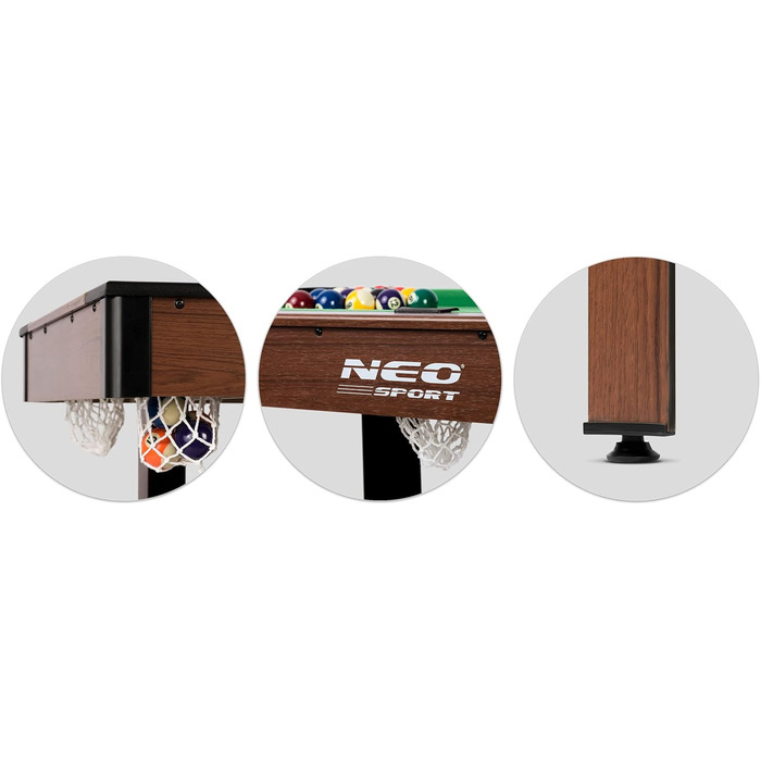 Більярдний стіл Neo-Sport 4 фути 122x61x76 см, ігровий набір