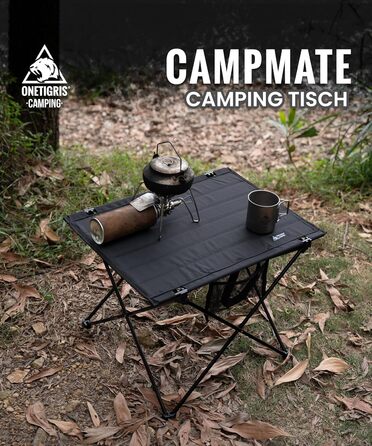 OneTigris CAMPMATE Стіл для кемпінгу складний, легкий, на 30 кг, зелений (чорний)