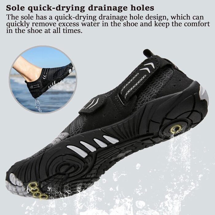 Водні черевики FANSU для дорослих: рожеві, швидковисихаючі, з липучкою, для плавання та серфінгу