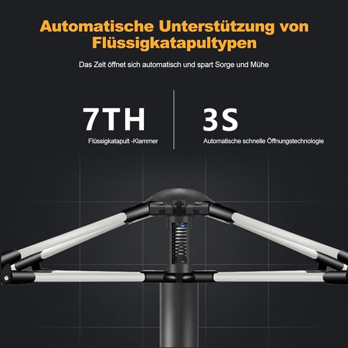 Намет туристичний Ergocar водонепроникний, легкий, Pop-Up, для 3-4 осіб, зелений, вініл