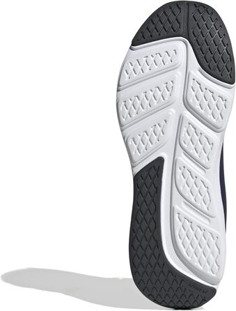 Чоловічі кросівки Adidas Cloudfoam GO Sock 44 EU, темно-синій, сріблястий, чорний