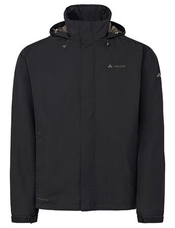 Чоловіча водонепроникна куртка VAUDE Escape Light Jacket, вітрозахисна та дихаюча, чорна/коричнева (розмір 4XL)