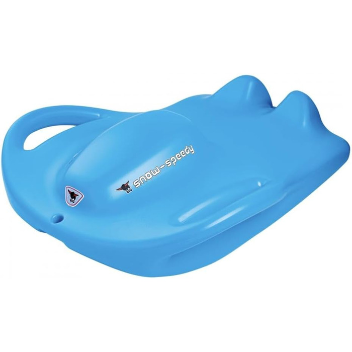Санки пластикові BIG Snow Speedy, блакитні, з ручками та сидінням, для дітей від 5 років і дорослих, зимова іграшка