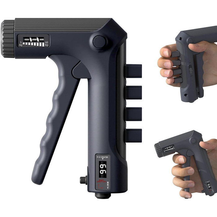 Тренування хватки Handkraft: регульований тренажер для рук та пальців з лічильником, 2 режими