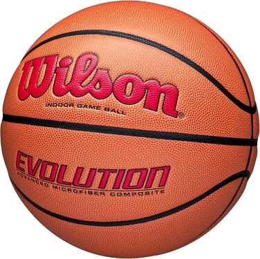 Баскетбольний м'яч Wilson Evolution для залу, розмір 5/6/7, помаранчевий