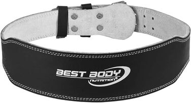 Пояс для пауерліфтингу Best Body Nutrition, розмір M, шкіряний