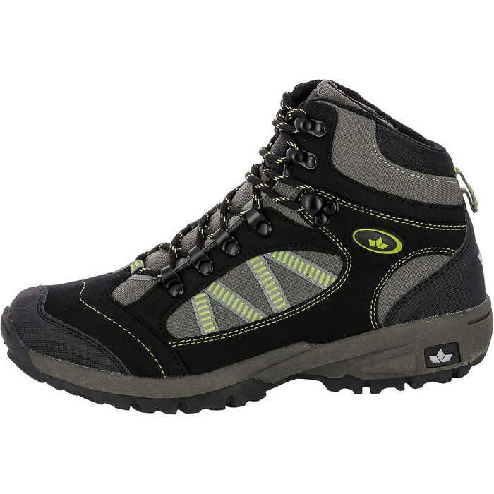 Чоловічі трекінгові черевики Lico Rancher High, 47 EU, чорний/сірий/зелений