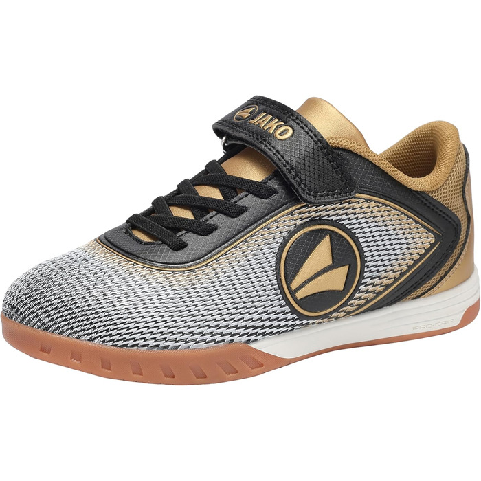 Детские кроссовки для зала JAKO J-SI Course (32 EU, черный/золотой)