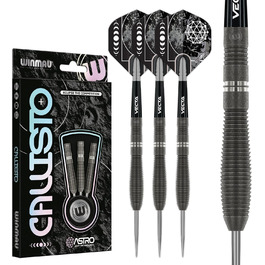 Професійний набір дротиків WINMAU Callisto 90% вольфрам, сталевий наконечник, з оперенням і стрижнями, доступний у вагових категоріях 22-26 г (три варіанти)