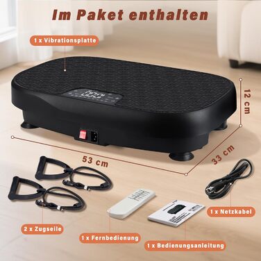 Вібраційна платформа Worldgeil для дому - 199 рівнів вібрації, 9 програм, вбудований динамік, для схуднення та тренувань всього тіла, до 150 кг
