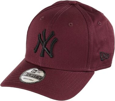 Кепка New Era MLB 9Forty з регульованим розміром, бейсболка з логотипом NY/LA, колір: бордовий/чорний
