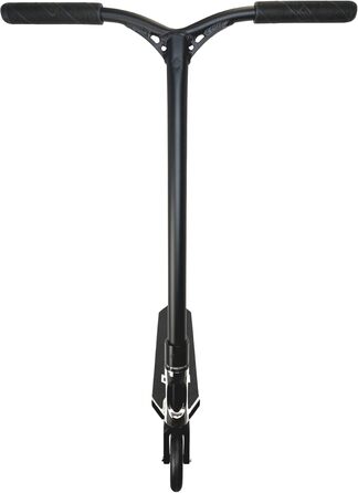 Трюковий самокат Striker Lux для дітей та дорослих, легкий, ABEC 9, для парку, 75,5 см, чорний/неохром