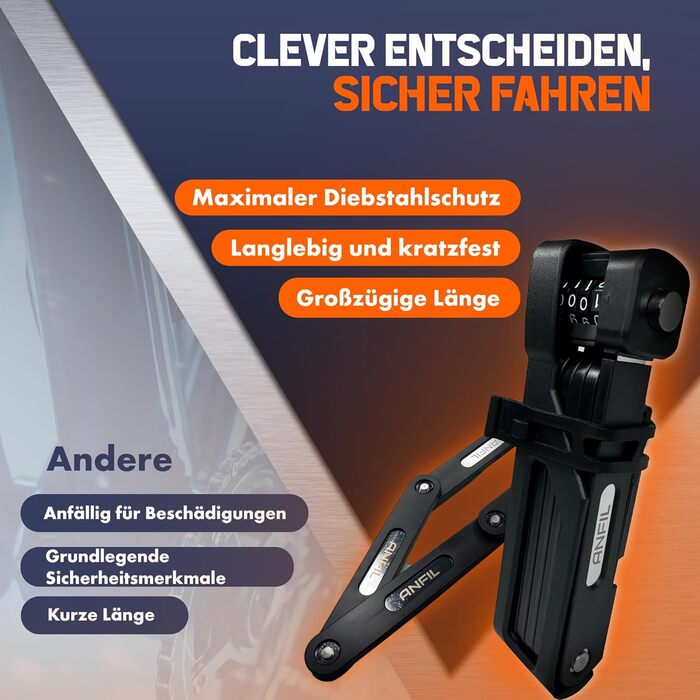 Складане велозамк з кодовим замком - надійний захист вашого велосипеда. Міцний замок з вуглецевої сталі, висока безпека та зручна підставка. Оригінальна модель.