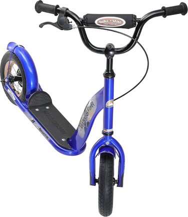 Дитячий роликовий самокат STAR SCOOTER з повітряними колесами, 10 дюймів, для хлопчиків та дівчаток 4-5 років (Блакитний)