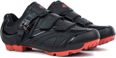 Чоловічі велотуфлі Vemont MTB для гірського велосипеда, SPD, індоор-фітнес, чорний, 41 EU