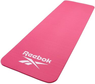 Reebok килимок для фітнесу 10 мм рожевий – нековзкий гімнастичний килимок з натурального каучуку, для йоги, тренувань та домашнього спорту