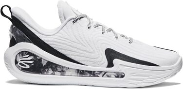 Баскетбольні кросівки Under Armour Curry 12 EXTL для чоловіків, сірі, чорні, білі (7.5, білий/чорний)