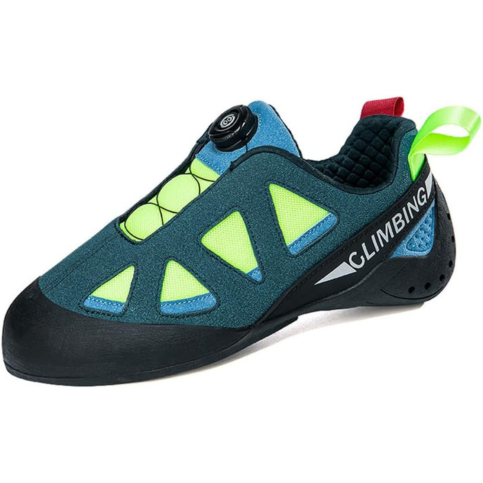 Жіночі скелелазні туфлі, легкі, дихаючі, з антиковзким покриттям, для боулдерингу, спортивні, 40 EU, Зелені