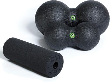 BLACKROLL DUOBALL набір для самомасажу фасцій, оригінал. Комплект: DUOBALL 08, DUOBALL 12, MINI ролик для фасцій