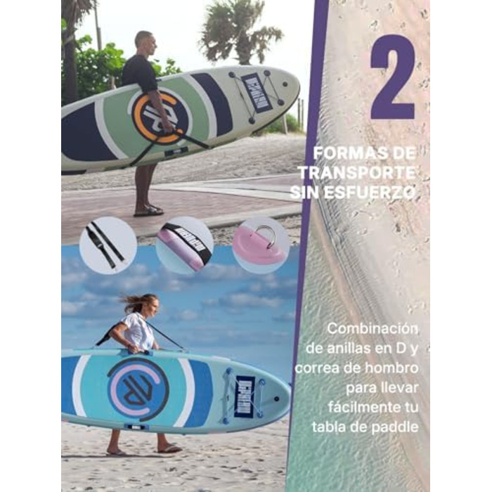 Надувне SUP дошка Niphean Stand Up Paddle Board з сидінням та аксесуарами. Paddleboard для будь-якого рівня майстерності. Електричний насос 50 PSI з сумкою для зберігання.