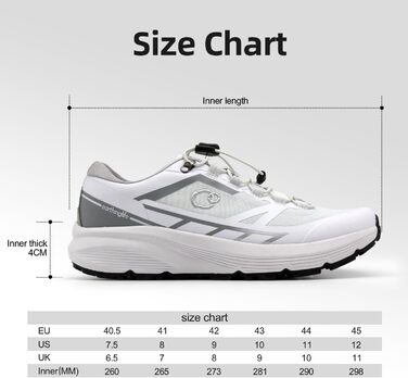 Чоловічі трекінгові кросівки Earthinglife для трейлраннінгу та хайкінгу. Водонепроникні, з антиковзною підошвою. Розмір 43 EU, чорний колір.