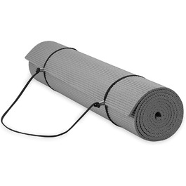 Йога-мат Gaiam Essentials з ременем, 183×61×0,6 см, високоякісний килимок для йоги